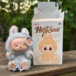 Pop Mart Labubu Gray Plush Figure